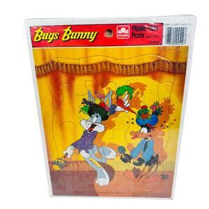 Vintage Golden Frame-Tray Puzzle 4 Pack Bugs Bunny & Casper‎ Friendly Ghost